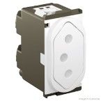 Tomada 10A 250V com fundo móvel branca Nereya Pial