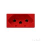 Tomada 20A 250V Siena vermelha Alumbra