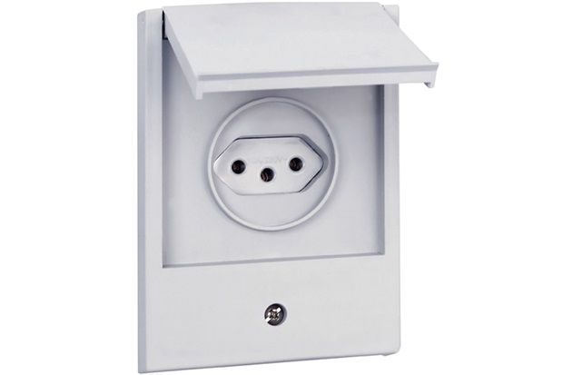 Tomada 2p T com Placa 20a Aquatic