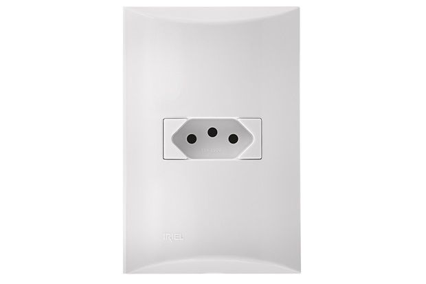 Tomada 4x2 20a Brava Branco 250v