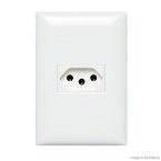 Tomada 4x2 20A com placa branca Thesi Bticino