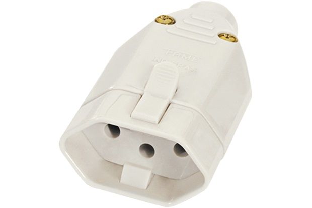 Tomada Bipolar 2p T Junção Fêmea 20a Cinza