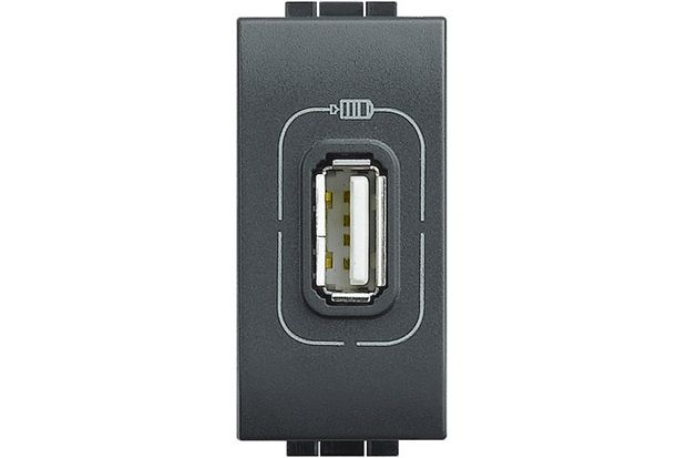 Tomada Carregador Usb Grafite