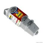 Tomada em barras desmontável 20A/250V 4 tomadas cinza Daneva