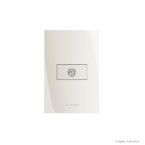 Tomada para antena de TV 4x2 coaxial Inova branca com placa Alumbra