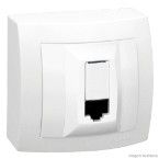 Tomada para rede RJ45 5E sistema X branca Pial