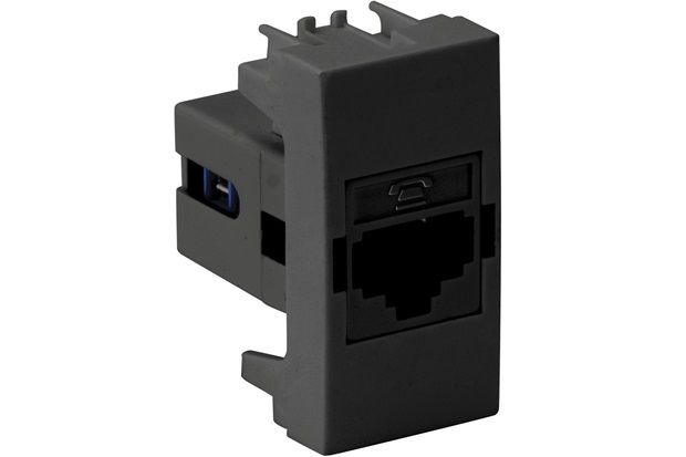 Tomada Rj11 4 Fios Simon 30 Grafite