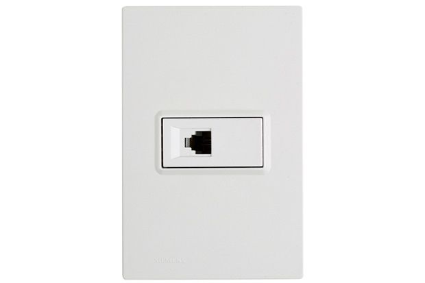 Tomada Telefone Rj11 Branco 4 Fios