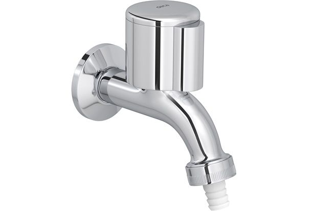 Torneira de Jardim E Tanque com Adaptador de Mangueira Spot Cromada