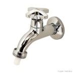 Torneira de jardim e tanque com adaptador para mangueira Max cromado Deca