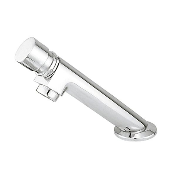 Torneira Fechamento Automático para Pia de Banheiro Bica Baixa Cromado Nobre Romar