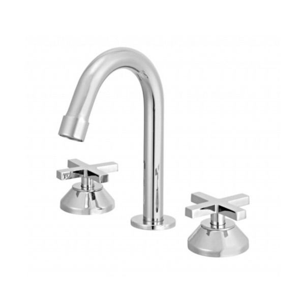 Torneira Misturador para Pia de Banheiro Bica Alta Cromado Omega 1877 C 28 Meber