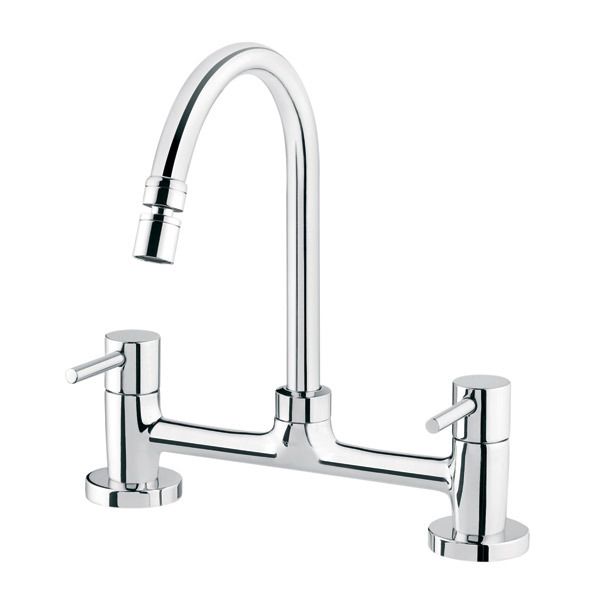 Torneira Misturador para Pia de Cozinha Bica Alta Cromado Uno Docol