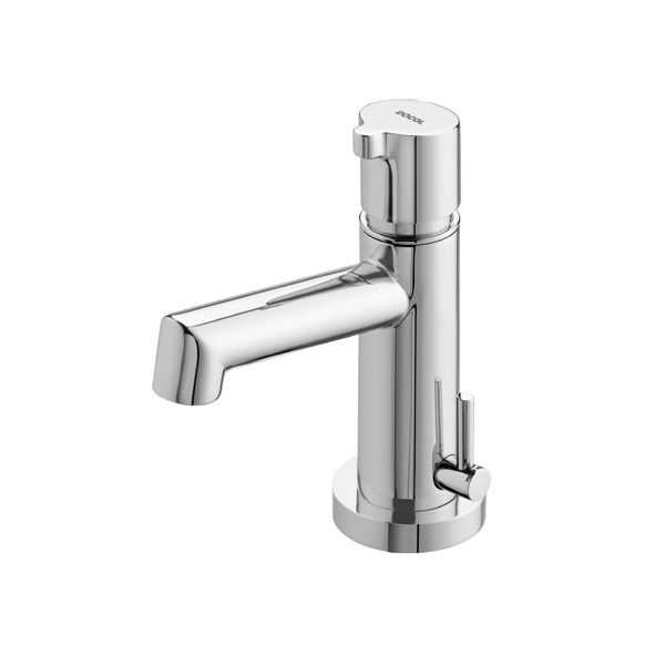 Torneira Monocomando Fechamento Automático para Pia de Banheiro Bica Alta Cromado 663306 Docol