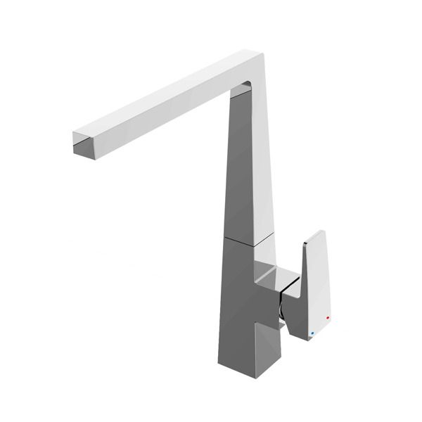 Torneira Monocomando para Pia de Cozinha Bica Alta Cromado Dijon Delinia
