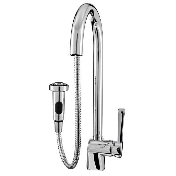 Torneira Monocomando para Pia de Cozinha Bica Alta Cromado Mangiare Docol