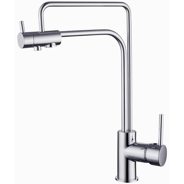 Torneira Monocomando para Pia de Cozinha Bica Alta Cromado Rio Delinia