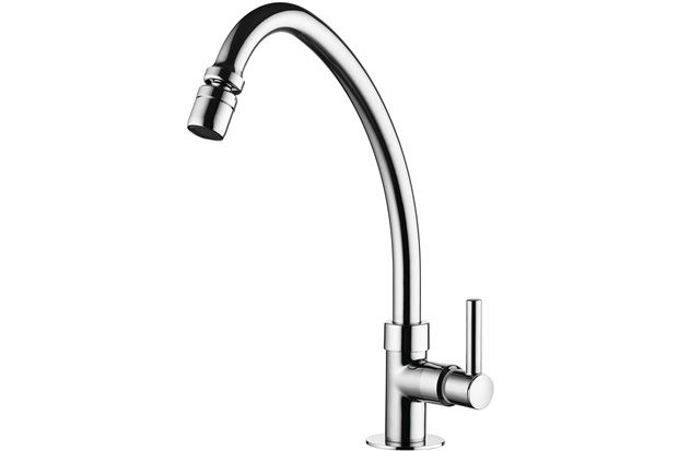 Torneira para Cozinha de Mesa Bica Móvel Lorenfit Slim Cromada