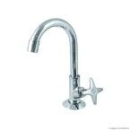 Torneira para lavatório com bica alta 1198 C25 1/4 de volta cromada Esteves