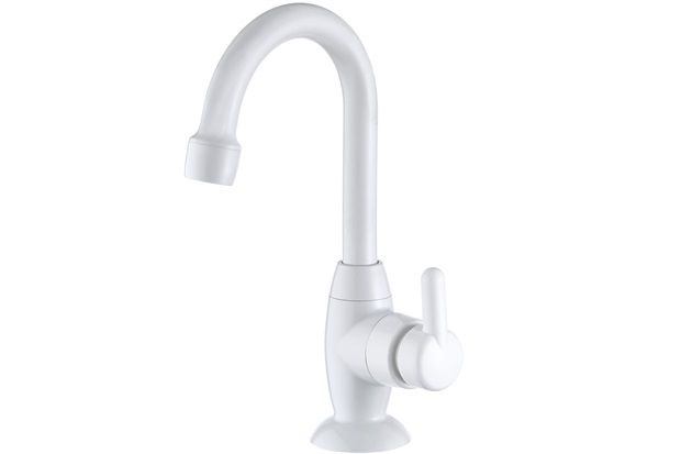 Torneira para Lavatório de Mesa Bica Alta Bric Branca