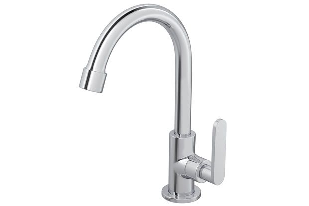 Torneira para Lavatório de Mesa Bica Alta Flex Plus Cromada