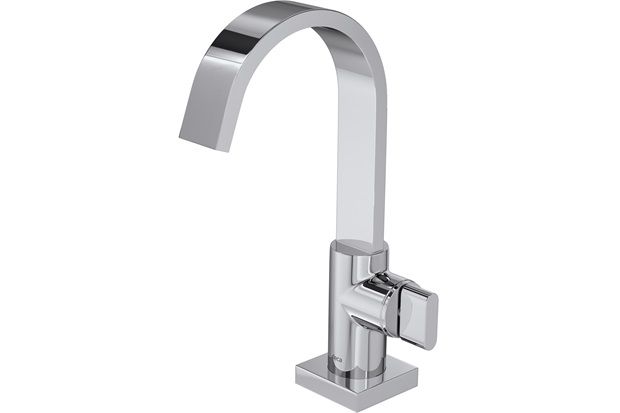 Torneira para Lavatório de Mesa Bica Alta Polo Cromada