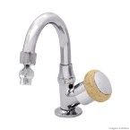 Torneira para lavatório Saturno 1194 bica móvel travertino Forusi