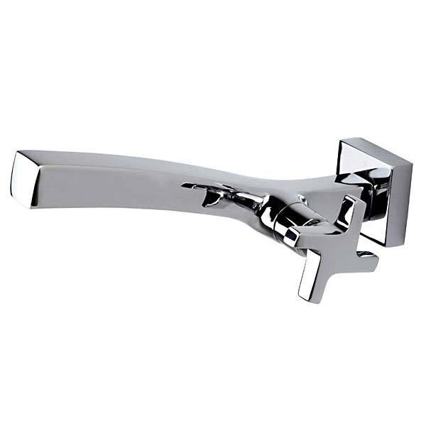 Torneira para Parede de Banheiro Bica Média Cromado Zeta Fabrimar