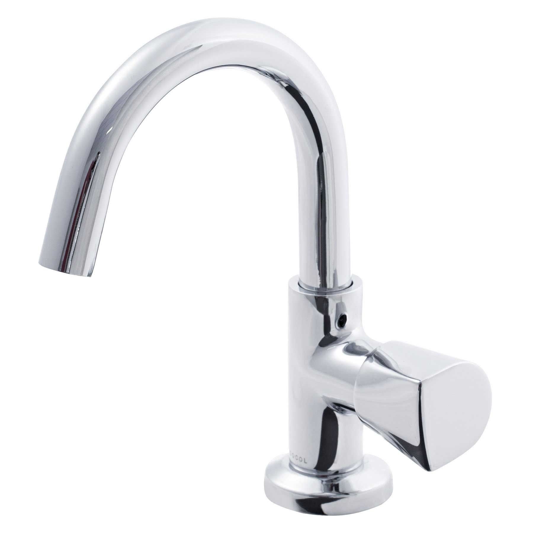 Torneira para Pia de Banheiro Bica Alta Cromado Street Docol