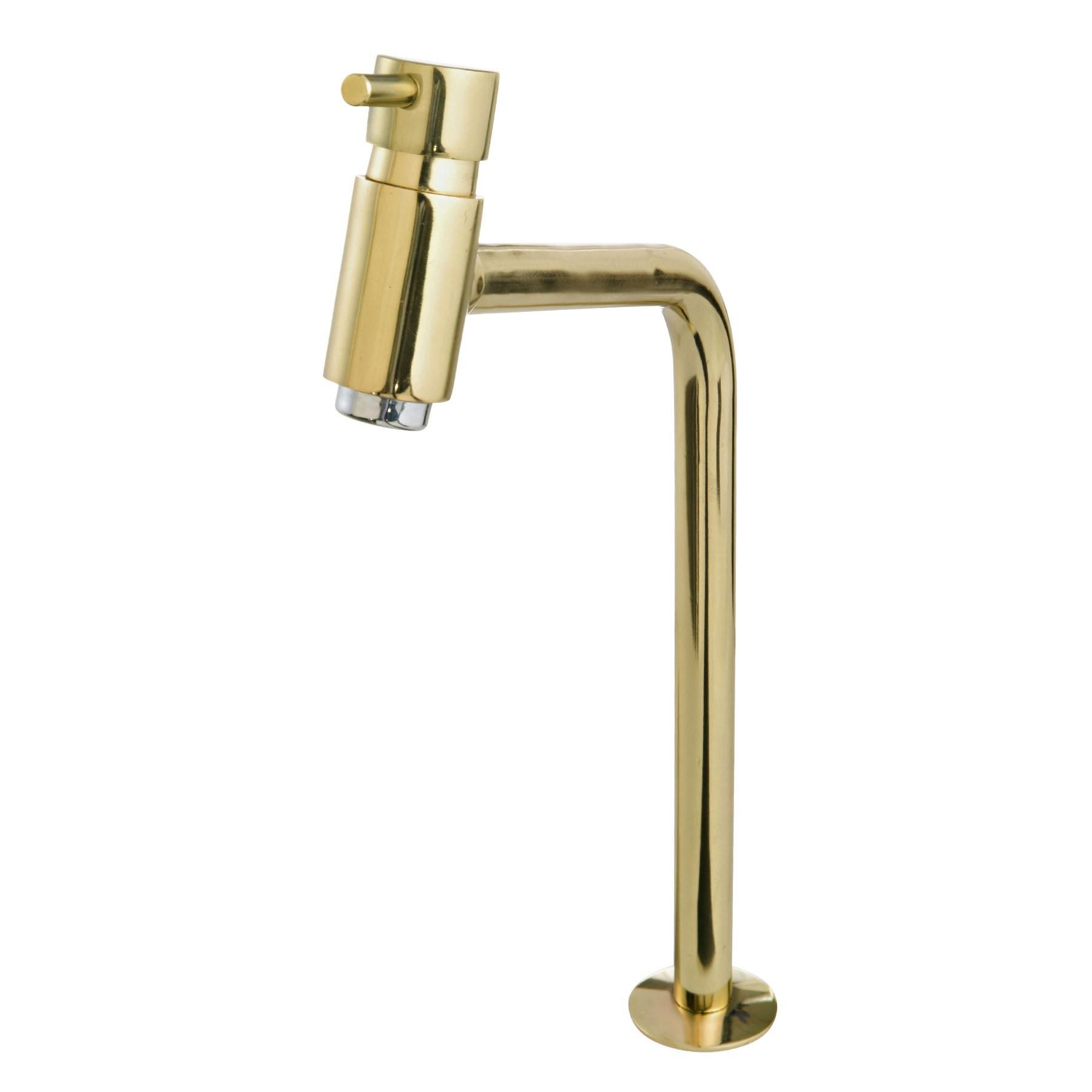 Torneira para Pia de Banheiro Bica Alta Dourado Bello Romar