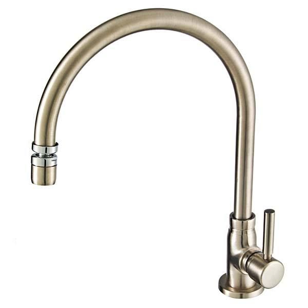 Torneira para Pia de Cozinha Bica Alta Escovado Agile Romar