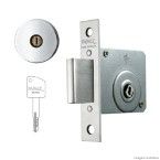 Trava de segurança redonda Tetra 140 R68 cromado acetinado Papaiz