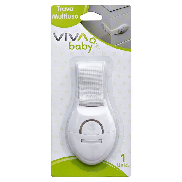 Trava para Armários 1 unidade 10x3,5cm 5184 Viva Baby