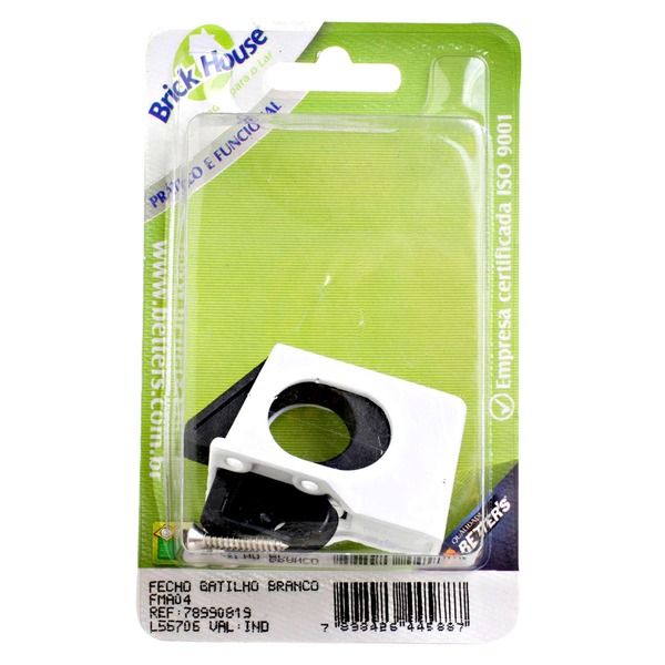 Trava para Janelas Zamac Fosco Branco 52x34mm Brick House