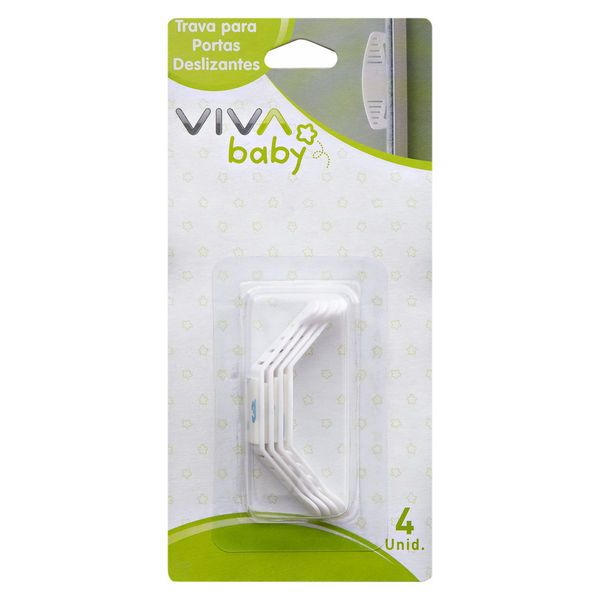 Trava para Portas 4 unidades 5x2cm 5166 Viva Baby
