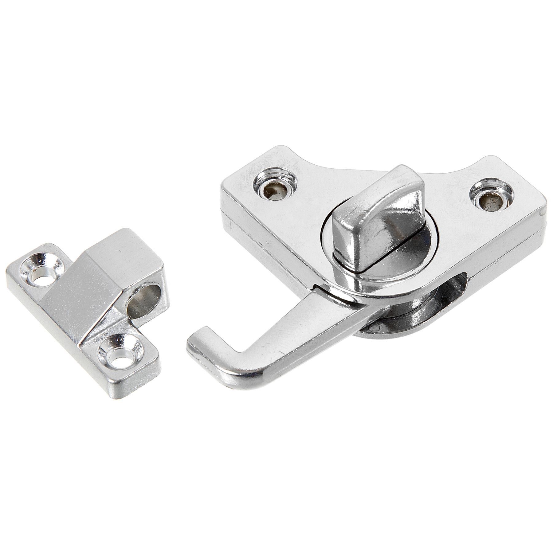 Trinco para Janelas Zamac Cromado Prata 40x20mm União Mundial