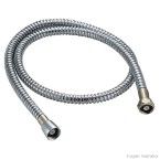 Tubo cromado para ducha higiênica entrada 1/2X120CM Esteves