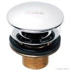 Válvula de escoamento luxo para lavatório/cuba/bide cromado Deca