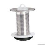 Válvula de escoamento para lavatório sem ladrão 7/8 cromada Forusi