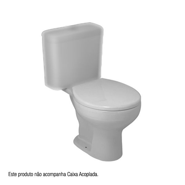 Vaso Sanitário para Caixa Acoplada Cinza Prata Azálea Celite