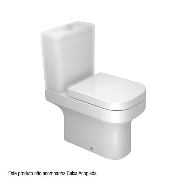 Vaso Sanitário para Caixa Acoplada Gelo Piano Deca