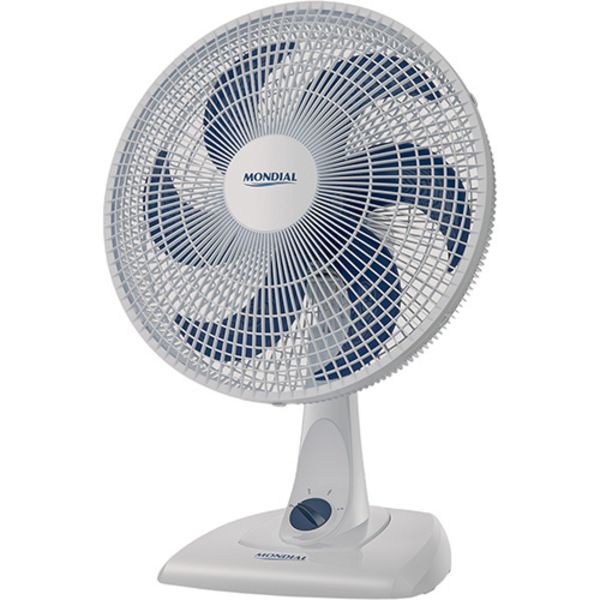 Ventilador de Mesa 30cm 250V (220V) Branco e Azul Mondial