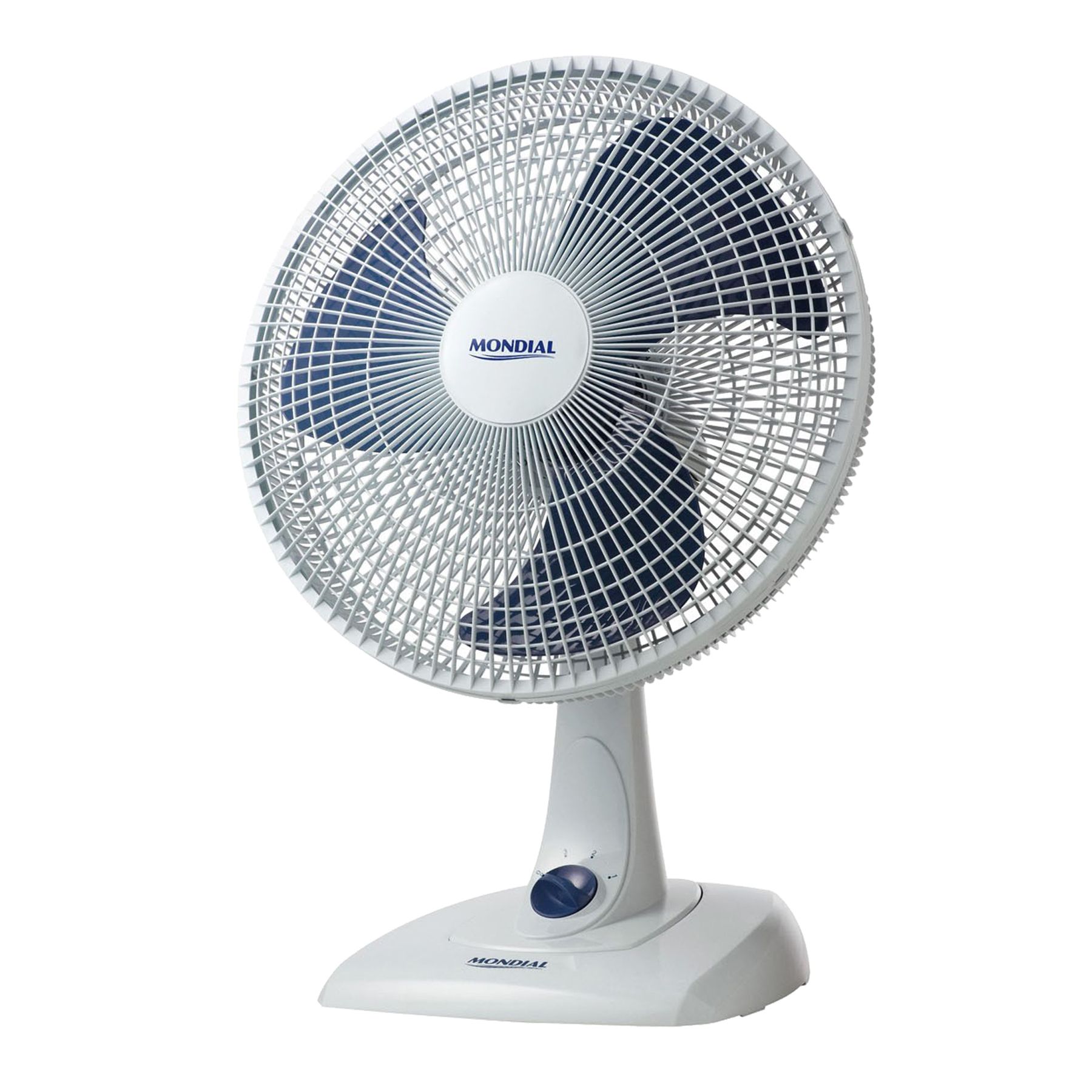Ventilador de Mesa 40cm 250V (220V) Branco e Azul Mondial