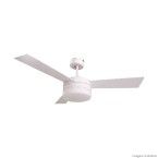 Ventilador de teto 110V 3 pás dupla face para 2 lâmpadas Belle branco Home Line