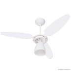 Ventilador de teto 110V com 3 pás Wind Light branco Ventisol