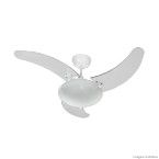 Ventilador de teto 220V 138,7W com controle remoto e 3 pás Aura branco Tron
