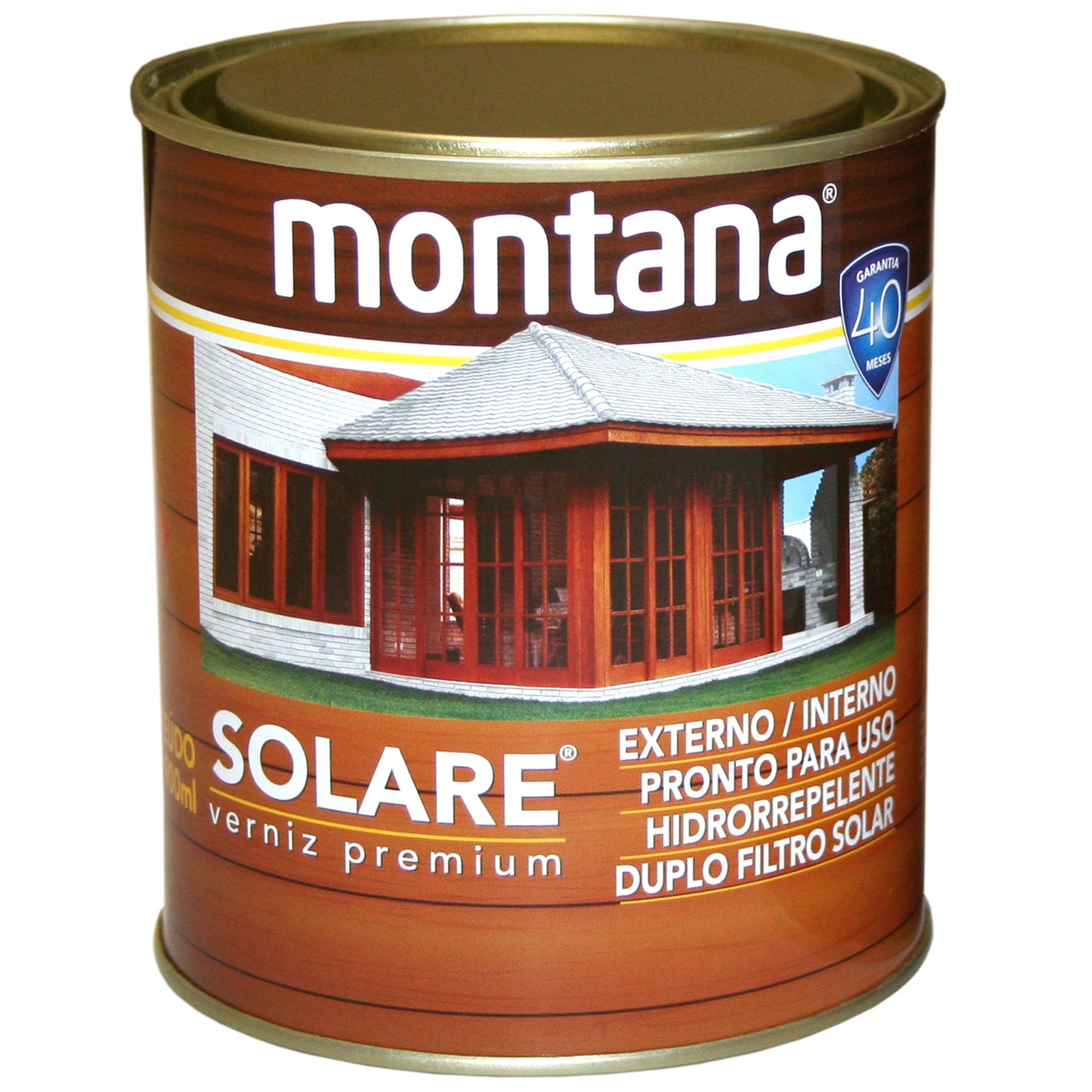 Verniz Montana Solare Premium Acetinado Imbuia Mel 900ml
