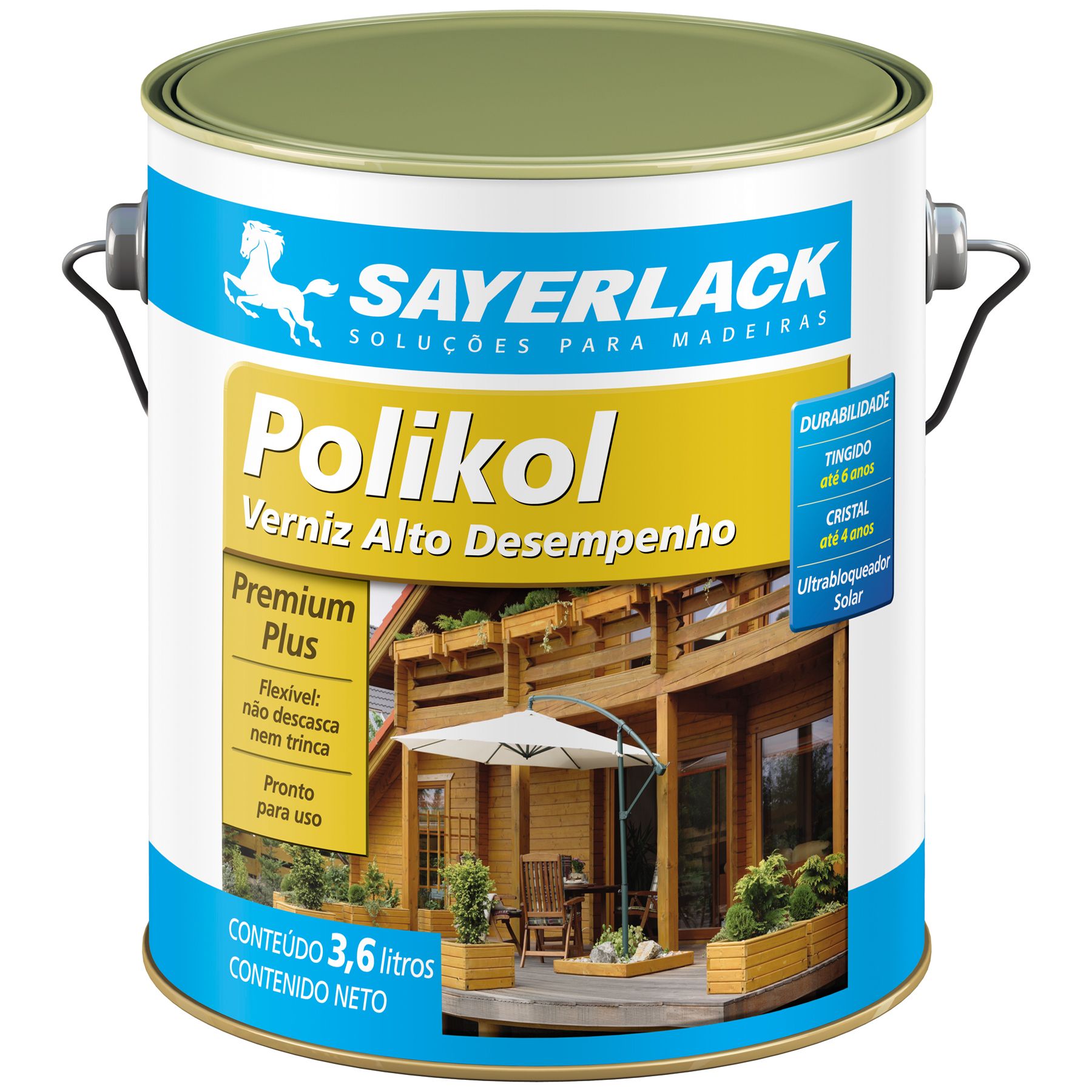 Verniz Sayerlack Polikol Acetinado Canela 3,6L