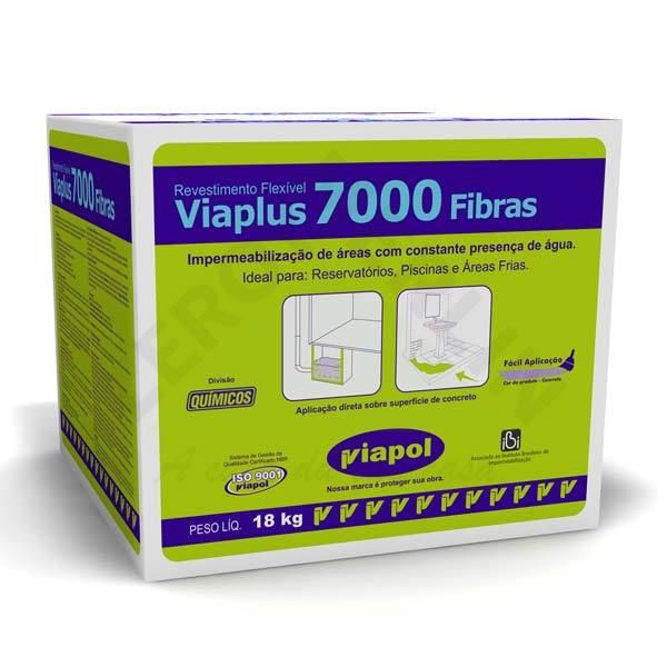 Viaplus 7000 Fibras Caixa com 18Kg Viapol